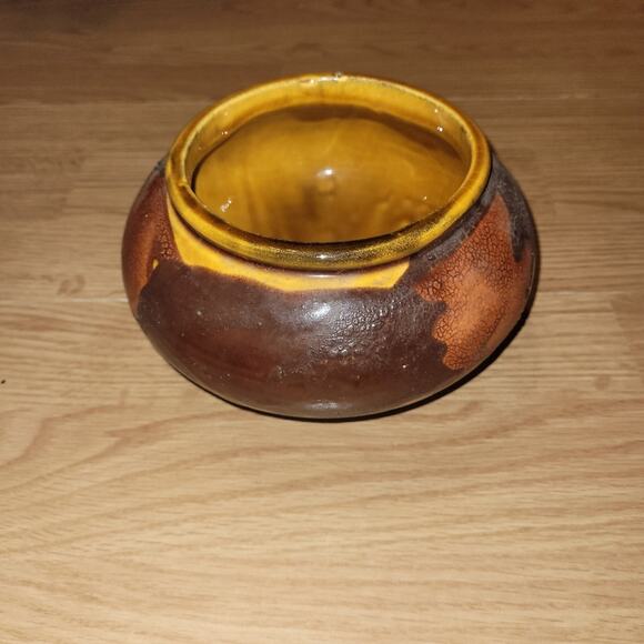 Vtg 70s Royal Hagar Earth Wrap Crackle Lava Glaze Pottery Planter Lot Of 2 Bowls - Picture 13 of 13